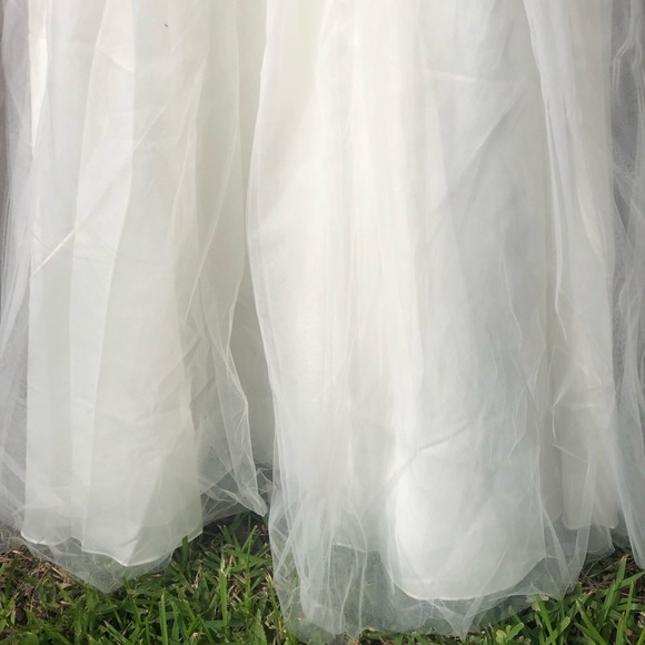 Trish Scully Bianca Gown Ivory 14 - Picture 8 of 10